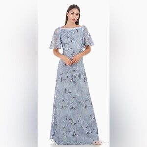 JS Collections Yvonne Flutter A-Line Gown NWT Size 8